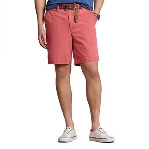 Polo Ralph Lauren Men's Pink Cotton Chino Shorts Relaxed Fit Size 40